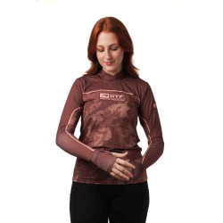 DTF 2003-5F - BABY LOOK FLEX CAMO SHADOW COMFORT - MARROM