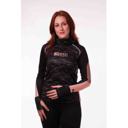 DTF 2017-6F - BABY LOOK BLACK SHIELD SNOOK CAMO COMFORT PLUS - PRETO/SALMÃO