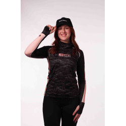 DTF 2017-6F - BABY LOOK BLACK SHIELD SNOOK CAMO COMFORT PLUS - PRETO/SALMÃO