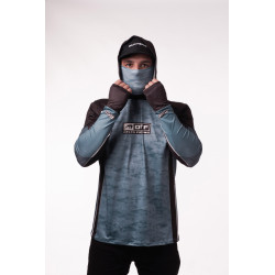 DTF 2017-6 - CAMISA BLACK SHIELD SNOOK CAMO COMFORT PLUS - AZUL