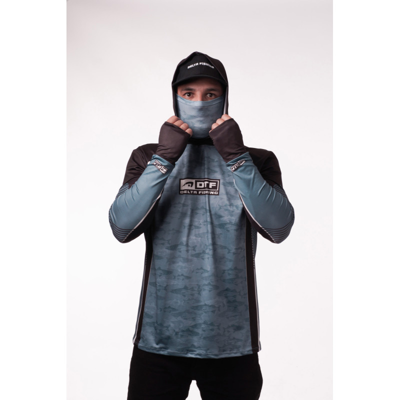 DTF 2017-6 - CAMISA BLACK SHIELD SNOOK CAMO COMFORT PLUS - AZUL