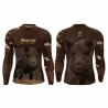 DFH109 - CAMISA RAGLAN DRY ML CAMO MARROM - MARROM