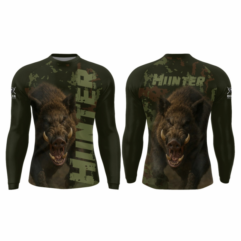 DFH104 - CAMISA RAGLAN DRY ML HUNTER