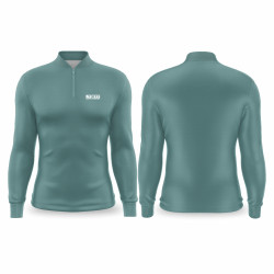 DTF 2027-1 - CAMISA ZIPER POLIAMIDA  - VERDE