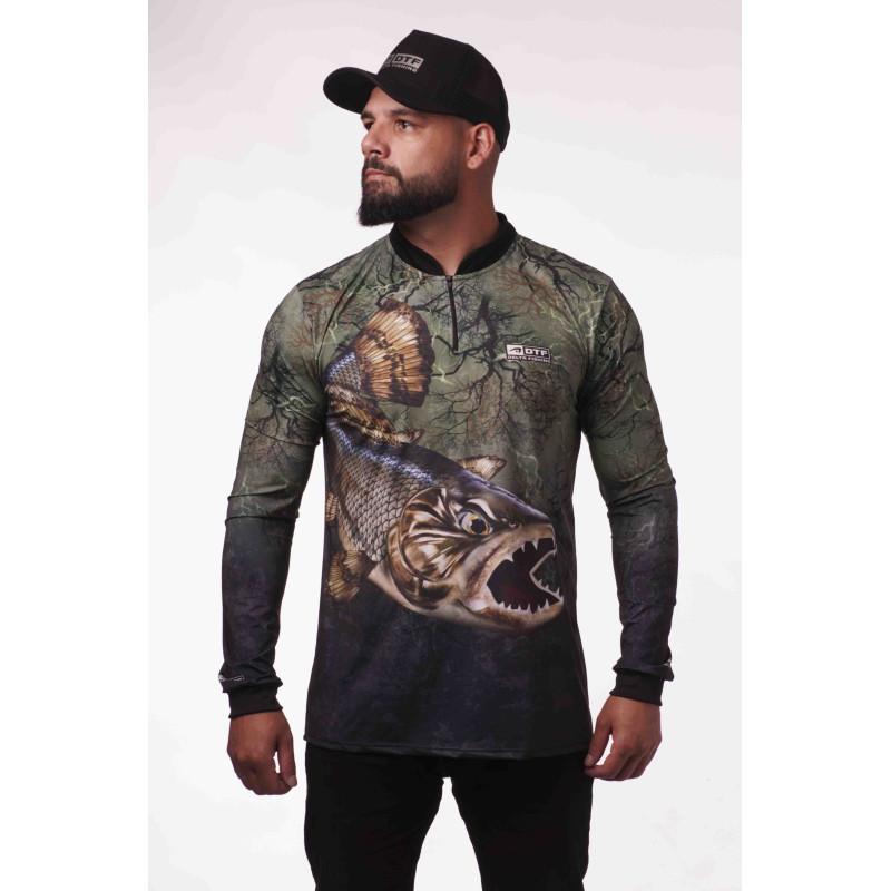 DTF 2016-1 - CAMISA ZÍPER TRAÍRA COMFORT - VERDE