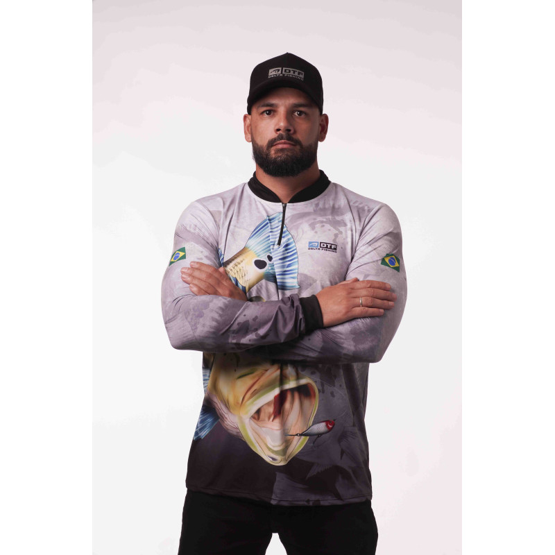 DTF 2012-1 - CAMISA ZÍPER TUCUNARÉ AZUL COMFORT